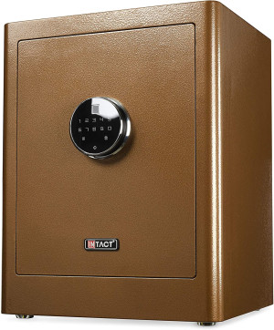Intact Large Quick Access Biometric Fingerprint Gun Safe With Nex-Gen Full Keypad Module Tall Bronze