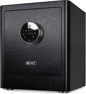 Intact Compact Quick Access Biometric Fingerprint Gun Safe with Nex-Gen Full Keypad Module Tall