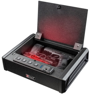 Intact XD-900 Quick Access Biometric Fingerprint Gun Safe with Nex-Gen Keypad Module Top Opening